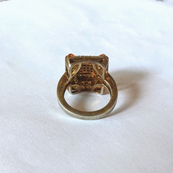 925 Silver Diamond Ring - Picture 2 of 5